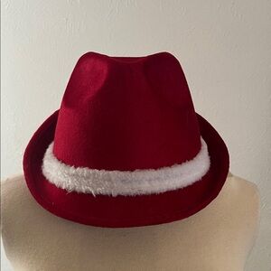 Red Santa Hat with White Trim